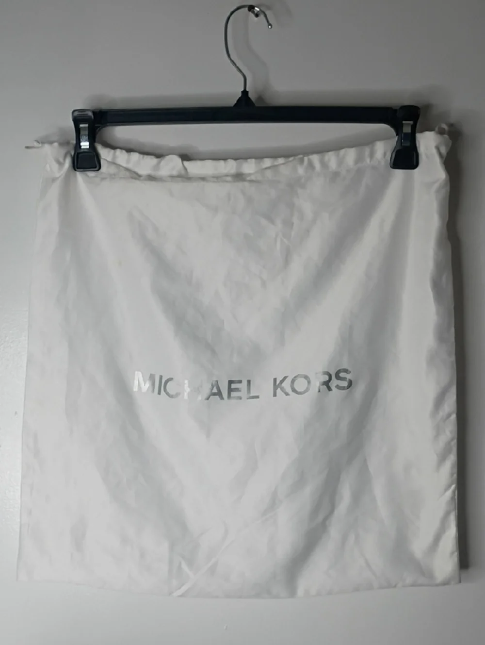 Michael Kors White Storage Dust Bag with Silver Logo